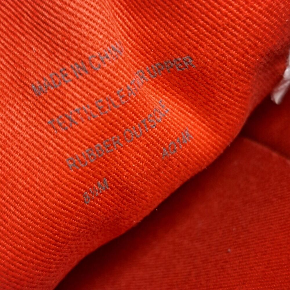Michael Kors Kristy Slide Mule Sneaker Women's Sz 8.5 M Mandarin Orange White - Picture 9 of 9